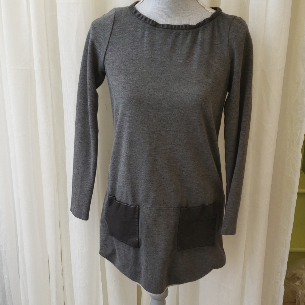 Kate Spade Leather Accent Tunic Top